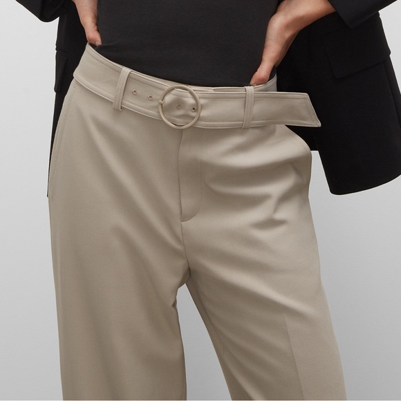 NWT Club Monaco US 0 Camel Enamel Ring Pants - Picture 4 of 16